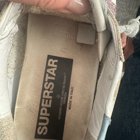 Women's White Sneakers with Pink Accents - Picture 7 of 9